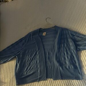 Faded Glory Women's Blue Cardigan Sweater